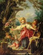 Jean Honore Fragonard Blindman's Buff oil painting artist